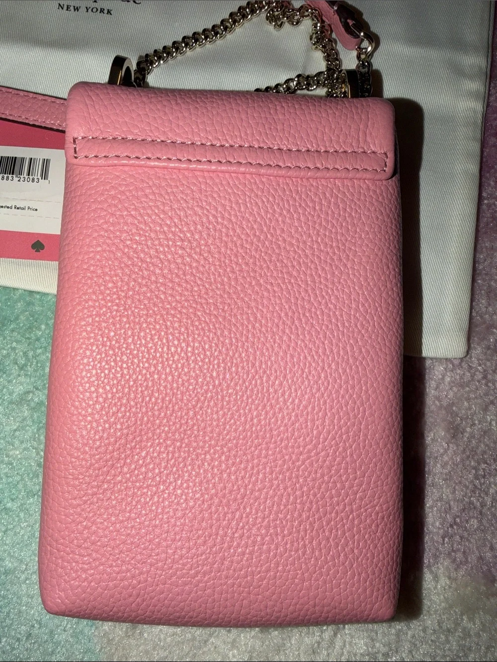 Kate Spade Bradley Pebbled Leather Crossbody In Rococo Pink with Dust Bag